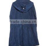 2014-2015 Beautiful Long Style Long Denim Coat for Women With Sheep Leather Trimming thumbnail-5
