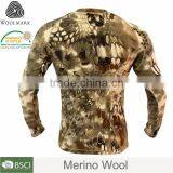Merino Wool Camo Hoodie Sweatshirt,100%merino Wool Woolen Shirt thumbnail-4