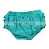Suitable for All Season 2017 Design for Kids Shorts Wholesale Solid Ruffle Shorts Baby Organic Cotton Bloomers thumbnail-3