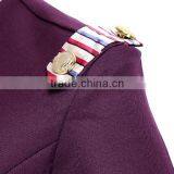 Custom Factory Price Fashion Chantilly Beautiful Burgundy Flight Attendant Uniforms thumbnail-4