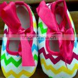 Baby Shoes Crib Shoes Chevron Toddler Shoes Infant Shoes thumbnail-2