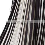2017 OEM Spring Retro Monochrome Stripe Pleated Midi Skirt thumbnail-4