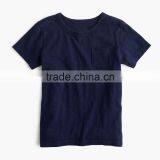 Wholesale Comfortable Custom Design Baby Clothes 2017 Boys' Slub Pocket T-shirt New Style Plain Children Clothing thumbnail-3