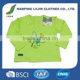 High Quality Custom Cute Girls Long Sleeve 100% Cotton Kids Girl Baby T-shirts Wholesale thumbnail-1