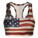 Women Running Vest Undershirt With United States Flag Printing thumbnail-1