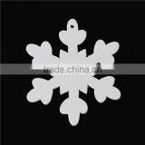 White Christmas Snowflake Wood Charm Pendants 3.5cmx3.0cm thumbnail-1