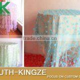 2016 Fashion Lace Fabric Art Lace 2Yard Exquisite 3D Flower 150cm Handmade Diy Wedding Dress Fabric Clothes Tablecloth Decorati thumbnail-2