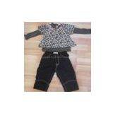 Baby Girl Set, T-shirt and Jeans Pants thumbnail-1