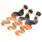 Wholease 1b/27 Color Sew in Human Hair Weave Ombre Hair , Brazilian Hair thumbnail-3