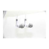 White Cool iPhone4 In Ear Stereo Earbuds , Thin Diaphragm Comfortable Earphone