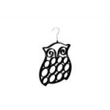 Owl shape flocked scarf hanger non-slip space saver