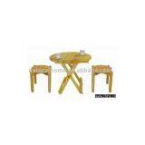 Wooden Table and Stool (KT7314+101A) thumbnail-1