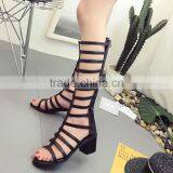 B33260A Korea New Summer Fashion Sexy Women PU Sandals Boots thumbnail-2