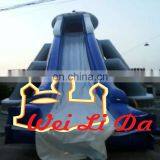 Commercial Inflatable Grade Water Slide With Round Swimming Pool For Water Park