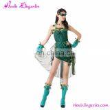 2016 Fashion Green Dress Halloween Costumes Bulk thumbnail-3