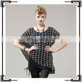 Ladies Fashion Elegant Casual Dress Prints Chiffion Women Dresses