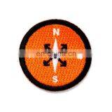 Embroidered Technics and Eco-Friendly Feature Embroidered Patch Iron-on Adhesive Backing 2 Inch Compass Embroidery Patch