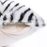 Home Decorative Cushion Faux Fur Micro Plush Throw Pillow Cutting Cover Geometric Figure thumbnail-4