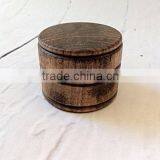 Rustic Style Vintage Stain Small Round Wooden Gift Box,antique Wood Box Accept OEM thumbnail-2