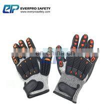 Anti Vibration HPPE Rubber Nitrile Sandy Coated Anti Impact Work Gloves thumbnail-3