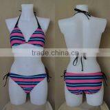 Colorful Stripe Girl Bikini thumbnail-1