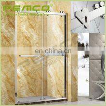 Wholesale Custom Modern Sliding Hotel Frameless Tempered Glass Shower Rooms Bathroom thumbnail-3