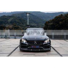 Full-dry Carbon Fiber Process TAKD Brand Auto Front Bumper Carbon Fiber Front Lip For BENZ AMG C63 W205 thumbnail-3