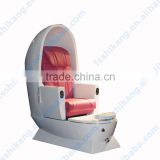 2016 white egg shape with pink massage seat pedicure chair