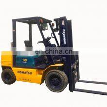 Diesel Forklift Used Komatsu Good Working Efficiency Two Mast Lifting Machinery for Sale