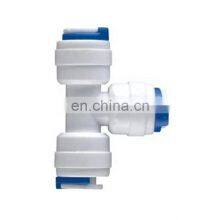 Plastic Fittings RO System Tee Joint Quick pe Pipe Fitting Quick Fitting for RO Water Filter thumbnail-1