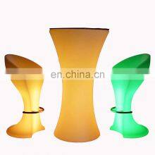Outdoor Round Party Cocktail Night Club Furniture Mobile Portable Lighted Mini Bar Counter Design Led Bar Table Counter