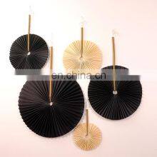 Collection Of Handwoven Bamboo Fan Wall Hanging Set Custom Color High Quality Cheap Wholesale Vietnam Manufacturer thumbnail-2