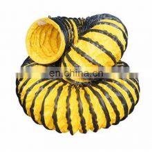 Yellow PVC Tarpaulin Ventilation Hose Hvac Flexible Duct Tube For Air Conditioner thumbnail-3