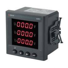 Acrel Three Phase Voltmeter With RS485 Communication AMC96L-AV3/C LCD Display Cut Out 88*88mm