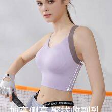 Wholesale Sports Bra for Women High Support Criss-Cross Back Padded Strappy Sports Bras Yoga Bra With Removable Cups