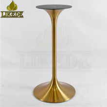 Hot Sale Brushed Gold SS304 Stainless Steel Table Base Elegant Furniture Legs for Bar Tables thumbnail-2