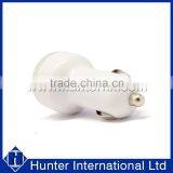 Tailor-Made White Dual USB Bullet Car Charger thumbnail-1