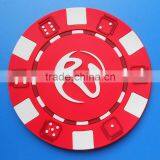 Round Red Cup Mat for Promotional Corporate Gifts