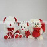 Plush Toy Christmas Bear Holdinng Candy Bag/Luck Soft Gift Toy Bear With Plush or Plastic Candy Bag /Stuffed Toy Bear in Clothes thumbnail-1