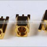 China Supply With Factory Price 50 Ohms Hot Sale Gold-plated MMCX Coaxial Cable Connector for Earphone Manufacture