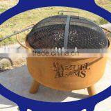 24" rusted barbecue equipment