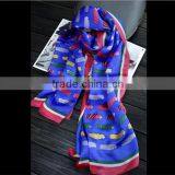 Wholesale Fashion Women Square Neck Silk Scarf thumbnail-5