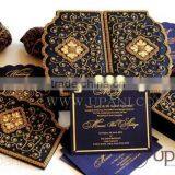 Hand Embroidered Wedding Invitation