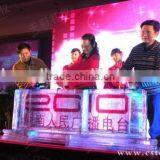 Clear Acrylic Decoration Sculpture for Celebration Custom Acrylic Led Edge Lit Sign thumbnail-1