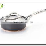 16-24cm High Quality Black Family Used Aluminum Non-stick Sauce Pan Milk Cooking Milk Pot S/S Handle thumbnail-1