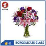 Thick Transparent Borosilicate Glass Vase thumbnail-1