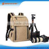 High Quality Durable Canvas Backpack Army Green Rucksack Bag for Camera Laptop Quality Choice thumbnail-3