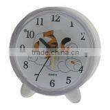 186 high quality mini transparent cartoon table sweep ce travel alarm clock