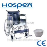 Best selling Simple Steel commode wheelchair