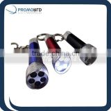 Metal Keyring With Light Led Torch Keychain
